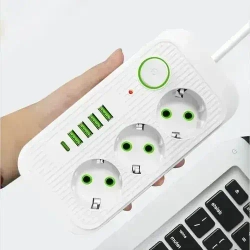 Сетевой фильтр/Удлинитель 3 метра/Белый