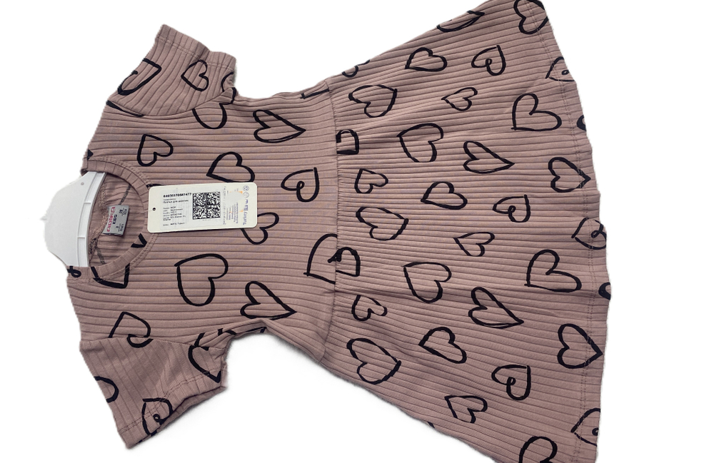 Платье детское турецкое лапша из хлопка на рост 104,110 см