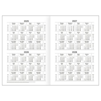Ежедневник недатированный А5 160л. бордовый, бумвинил (BG)