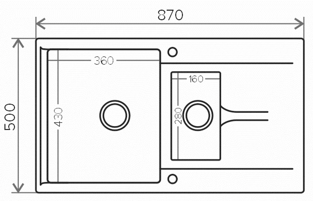 Мойка POLYGRAN BRIG-870 песочный № 302