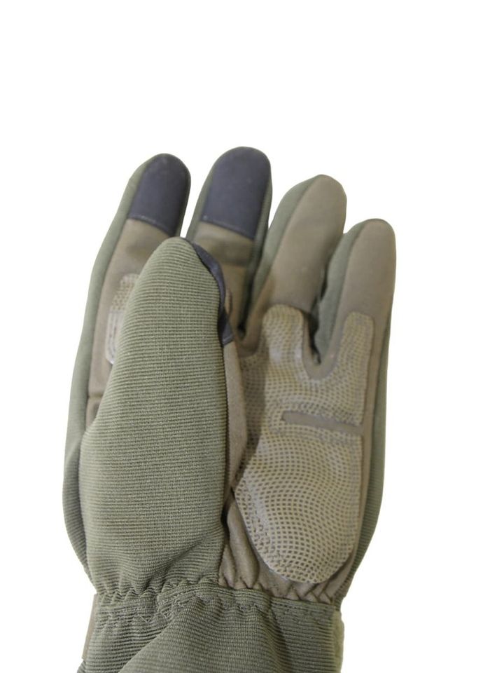 Перчатки стрелковые тактические утепленные с манжетой OKL (олива)