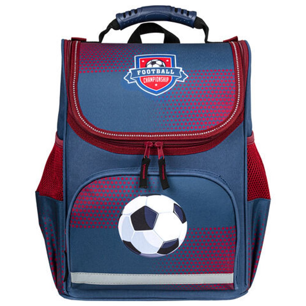 Ранец ПИФАГОР BASIC, с эргономичной спинкой, "Champion", 35х28х18 см, 270685