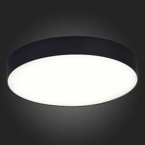 ST606.442.48 Светильник потолочный Черный LED 1*48W 4000K 4 320Lm Ra>85 120° IP20 D400xH55 185-265V Накладные светильники