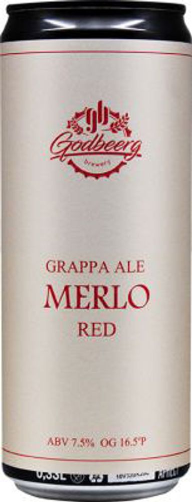 Пиво Годбирг Мерло / Godbeerg Merlo 0.33 - банка