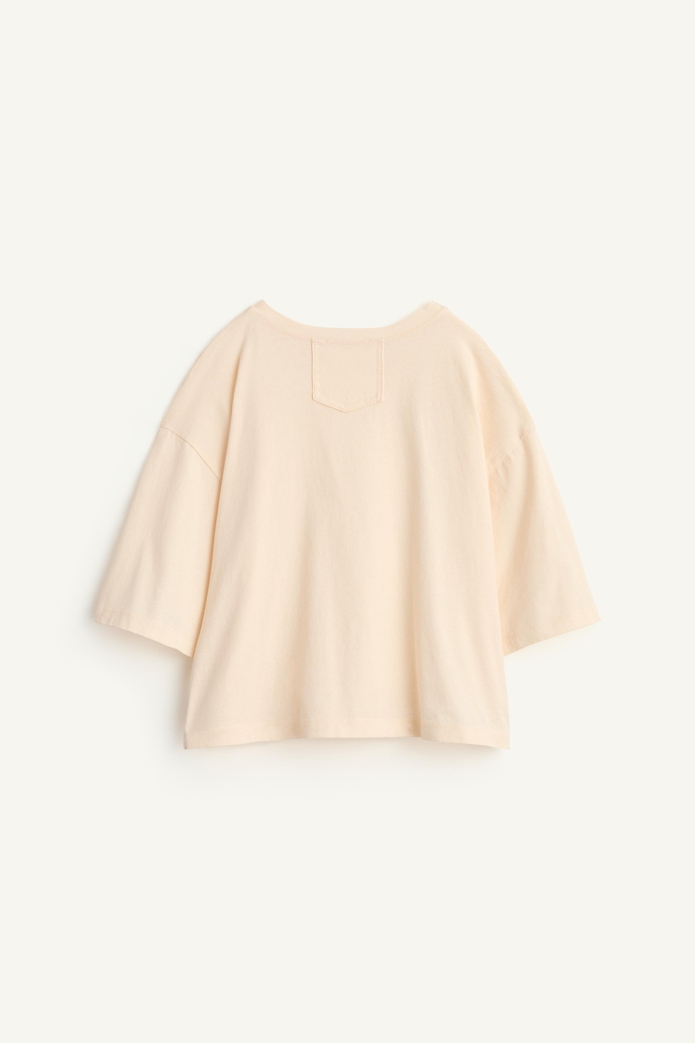 ZARA ФУТБОЛКА С КОРОТКИМИ РУКАВАМИ, СВЕТЛО-ЖЕЛТЫЙ