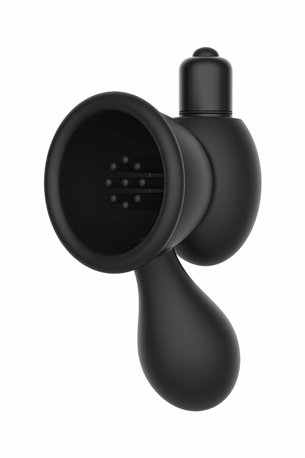 Черные вибронакладки для сосков VIBRATING NIPPLE TEASERS (Цвет: черный)