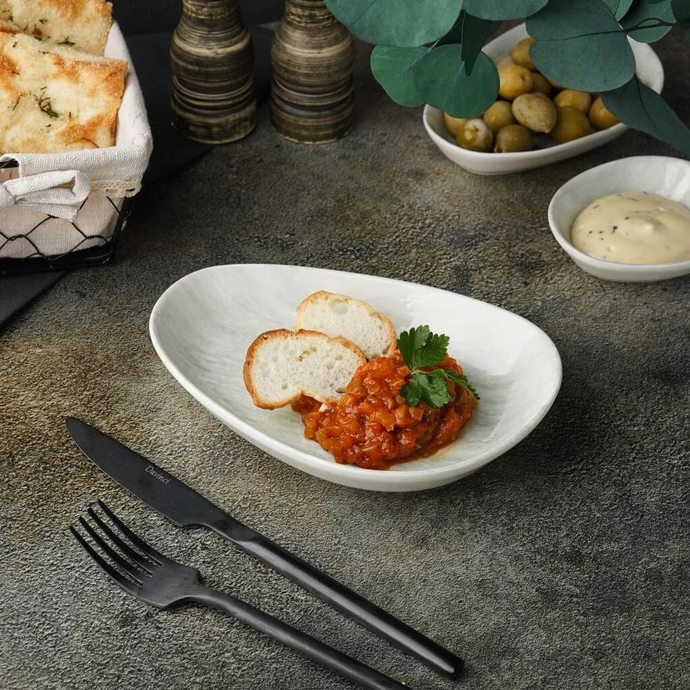 Блюдо овальное 19*13*3,2 см Ombra Island Gray By Bone Innovation [6]