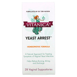 Vitanica, Yeast Arrest ™, 28 вагинальных суппозиториев