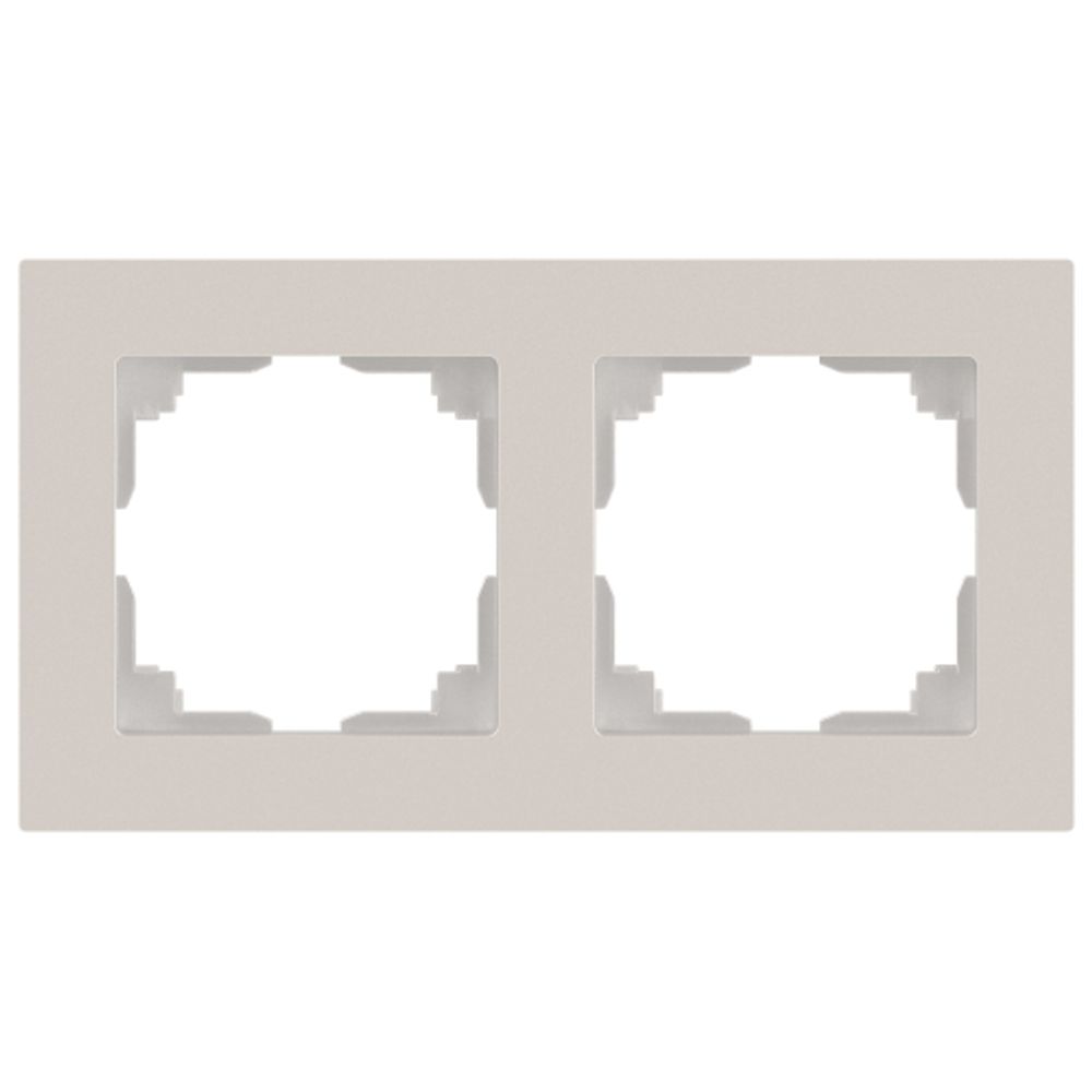 Рамка для розеток и выключателей Intro Accent 6-502-06 на 2 поста, СУ, перламутр