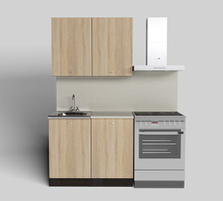 Кухонный гарнитур Симона мини 1000 мм (Дуб сонома/Венге, Берилл бежевый)