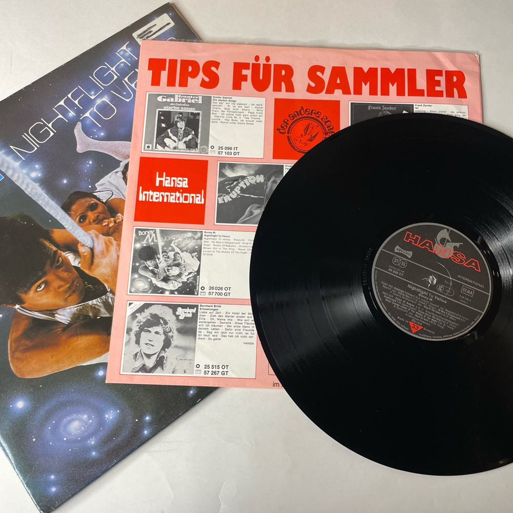 Винтажная виниловая пластинка LP Boney M. Бони М Nightflight To Venus (Германия 1978)