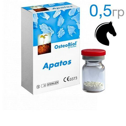 OsteoBiol Apatos Mix (конский) 0,5г (0,6-1,0 мм)-Гранулы из смеси губчатой и кортикальной кости без коллагена A1005FE