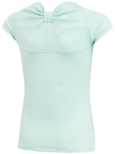 Футболка для девочки теннисная Adidas Girls Ribbon Tee - clear mint