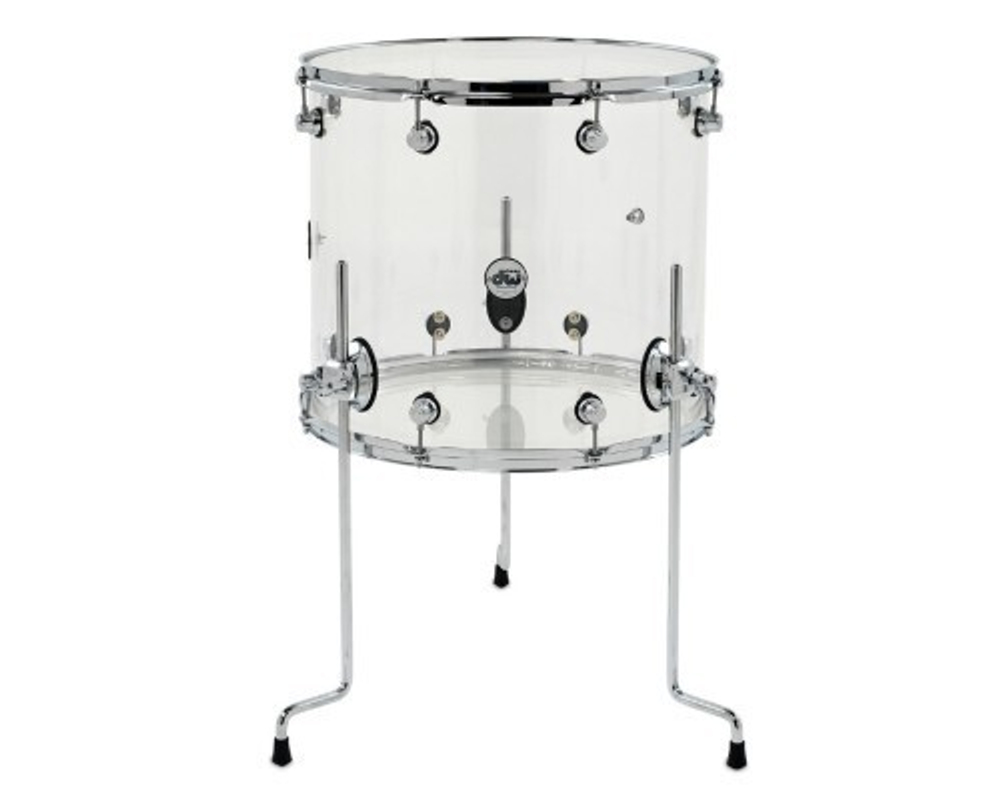DRUM WORKSHOP FLOOR TOM DESIGN ACRYLIC 18x16 Сlear напольный том