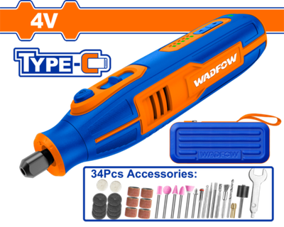 Гравер аккумуляторный 4В, 3,2 мм Type-C (20) WADFOW WRYP1504