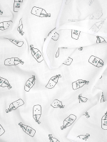 Сет из 2х муслиновых пелёнок Mjölk Молоко/White