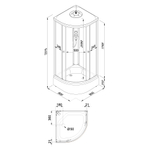 Душевая Кабина Вельвет 80*80 В