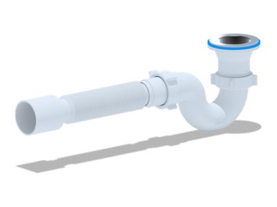 Сифон для душевого поддона АНИ пласт Е115 1 1/2"с гофрой