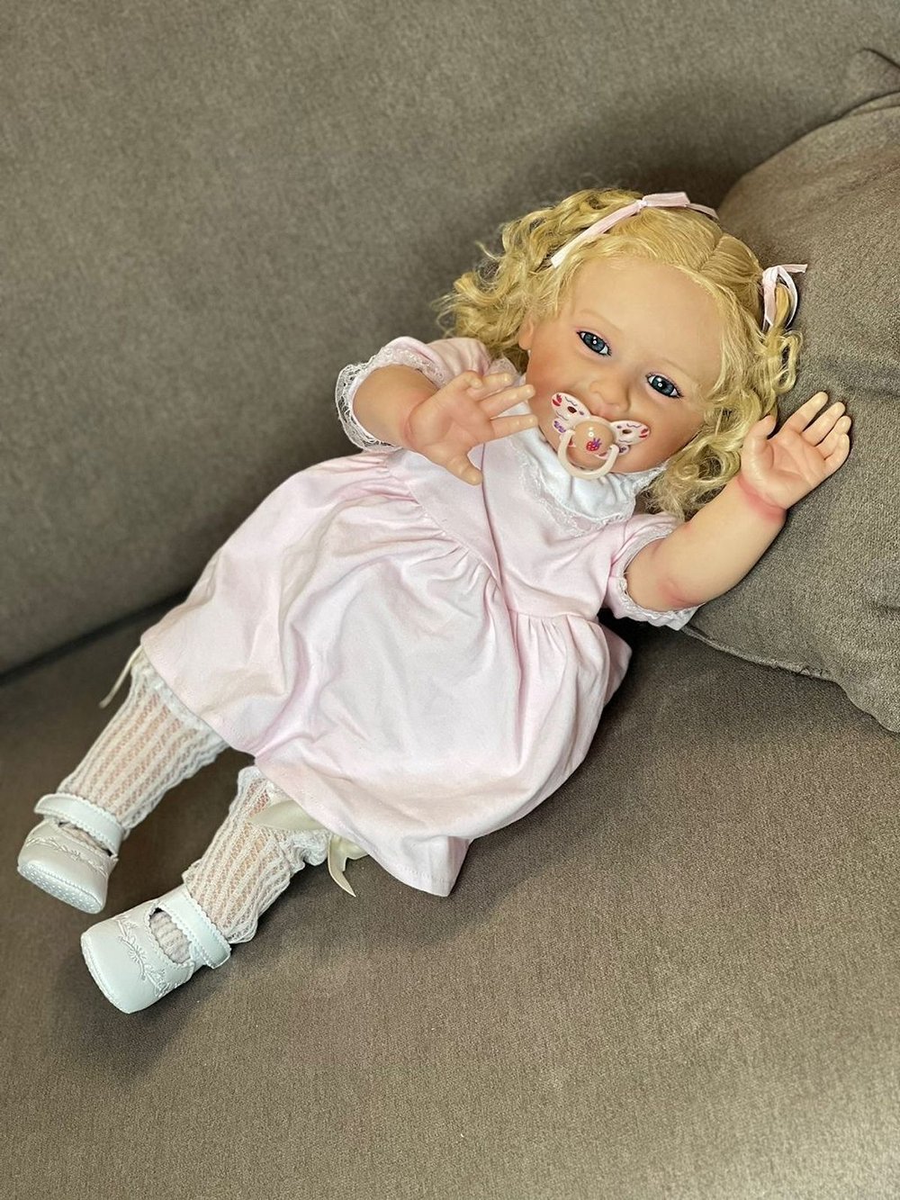 Кукла Реборн мягконабивная 60см в пакете (FA-580)