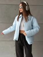 Куртка осенняя с отложным воротником