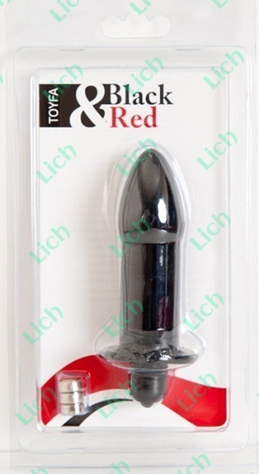 Чёрная водонепроницаемая вибровтулка, 9 см