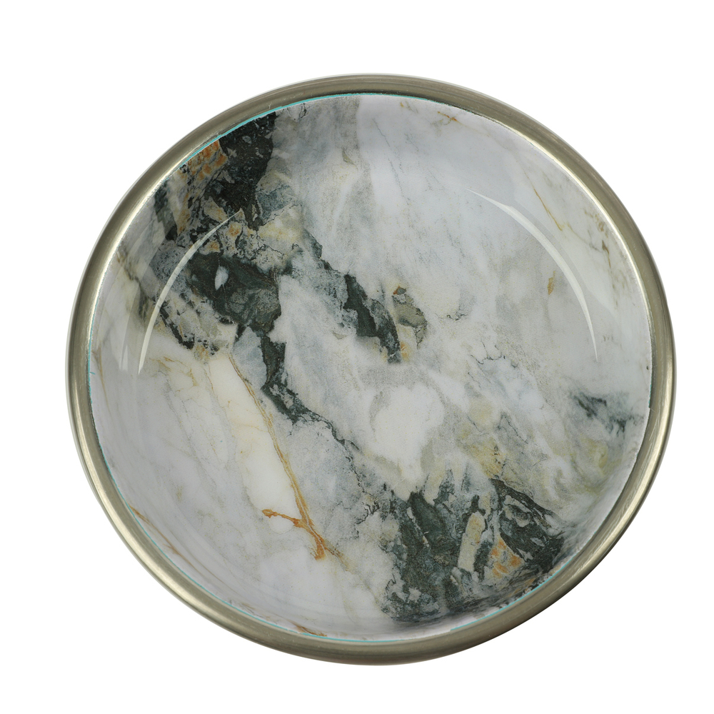 Миска металлическая на резинке "Мрамор", 0,25л, Triol