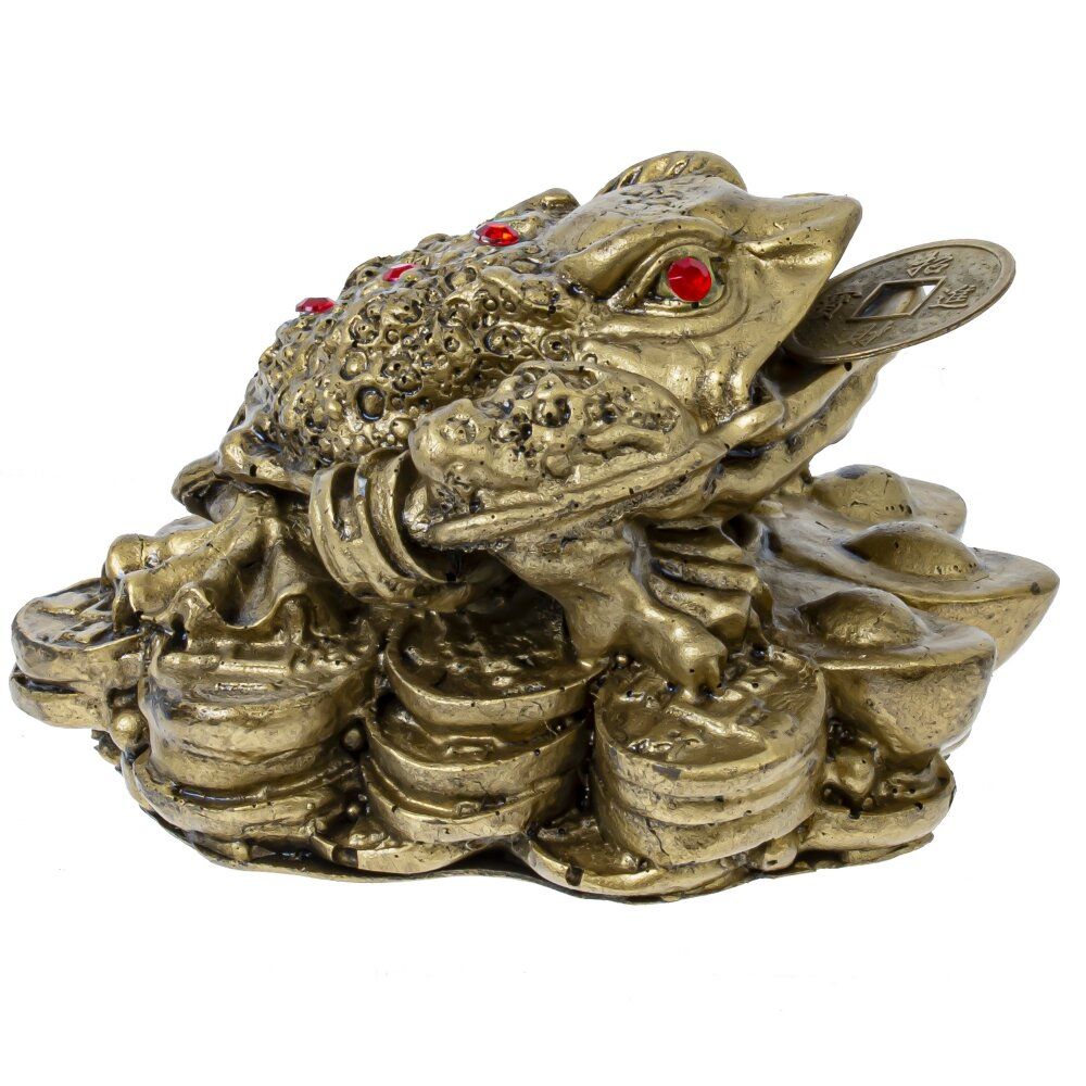 GAEM Фигурка декоративная "Лягушка денежная", L8 W7 H4,5 см