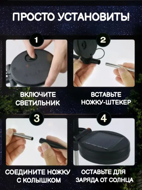 Радосад Уличный светильник, 1.2W, количество ламп:20шт