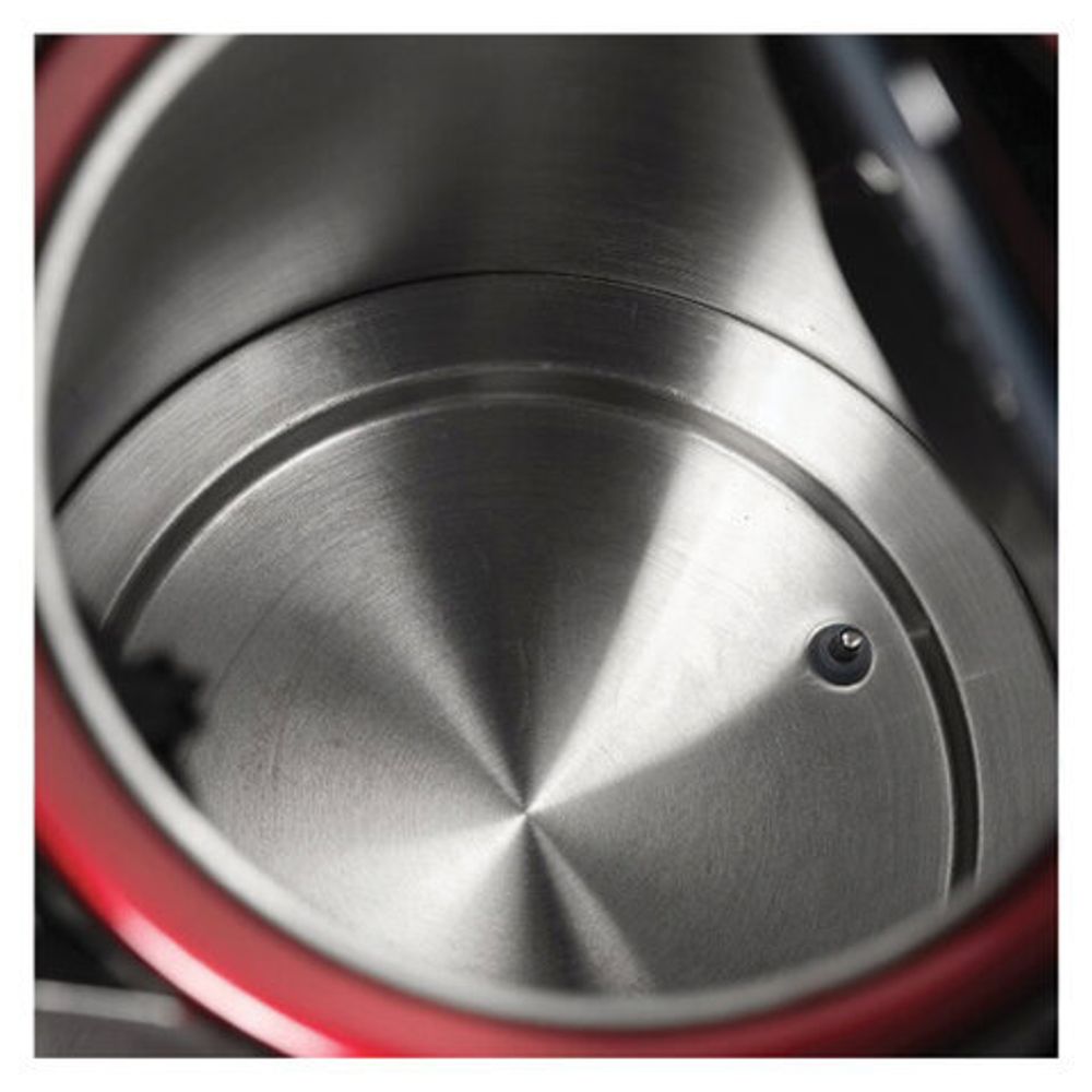 Чайник SCARLETT SC-EK21S78, 1,7 л, 2200 Вт, закрытый нагревательный элемент, ТЕРМОРЕГУЛЯТОР, сталь, бордовый