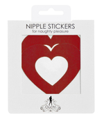 Красные пестисы на грудь в форме сердечек