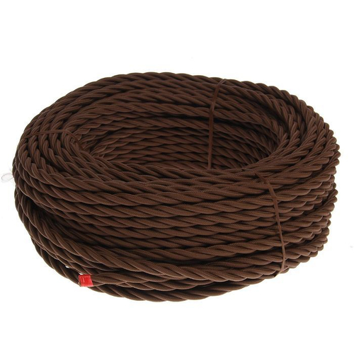 Ретро провод ЭКО 3*2,5  витой коричн  ГОСТ