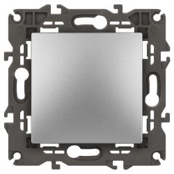 Выключатель ЭРА Elegance 14-1101-03 10АХ-250В IP20 алюминий