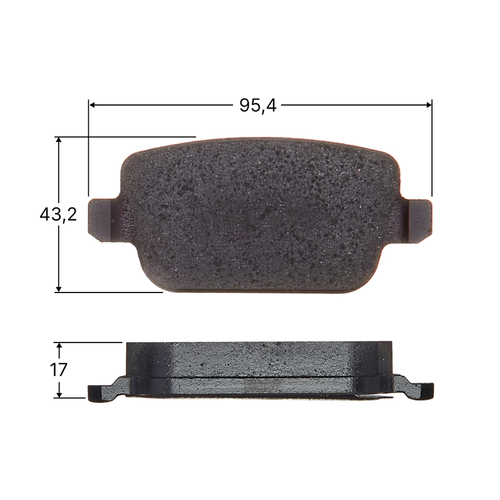 Колодки тормозные дисковые Avantech задние AV2005