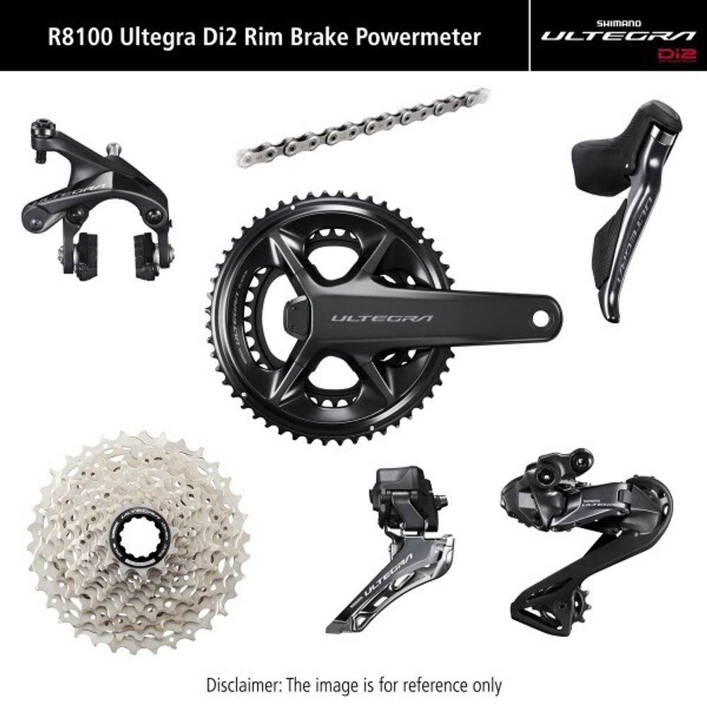 Группсет Ultegra DI2 R8100P с клещевыми тормозами 172.5 мм 50x34t 11-30