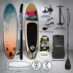 SUP-доска для плавания Gradient, 320*80*15 см + 4 аксессуара, до 150 кг Sportage