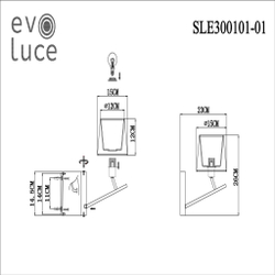 SLE300101-01 Светильник настенный Никель/Белый E14 1*40W