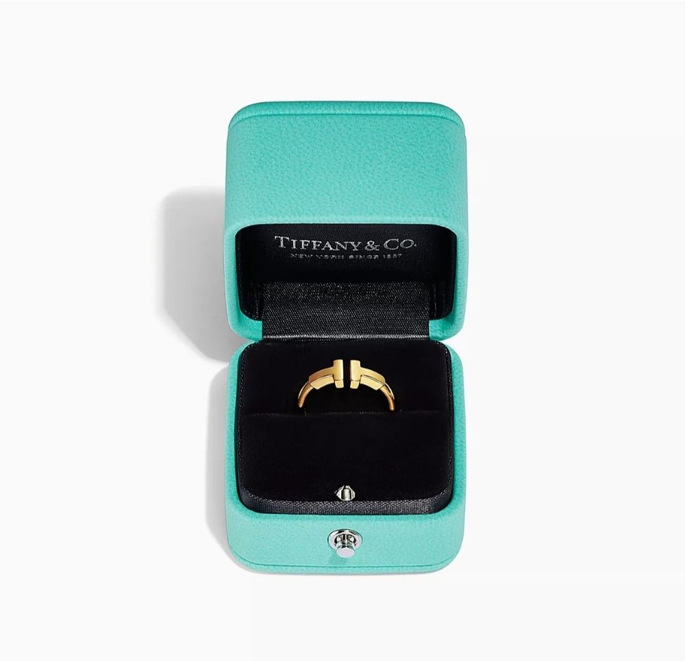 Кольцо из золота 18к (750 проба), Tiffany 💝, коллекция T✨exclusive✨В наличии