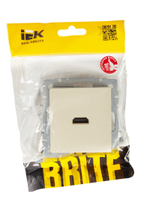 BRITE Розетка HDMI РHDMI-0-БрКр бежевый IEK