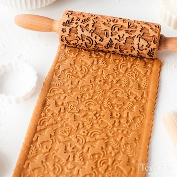 Малая скалка с узором Единороги