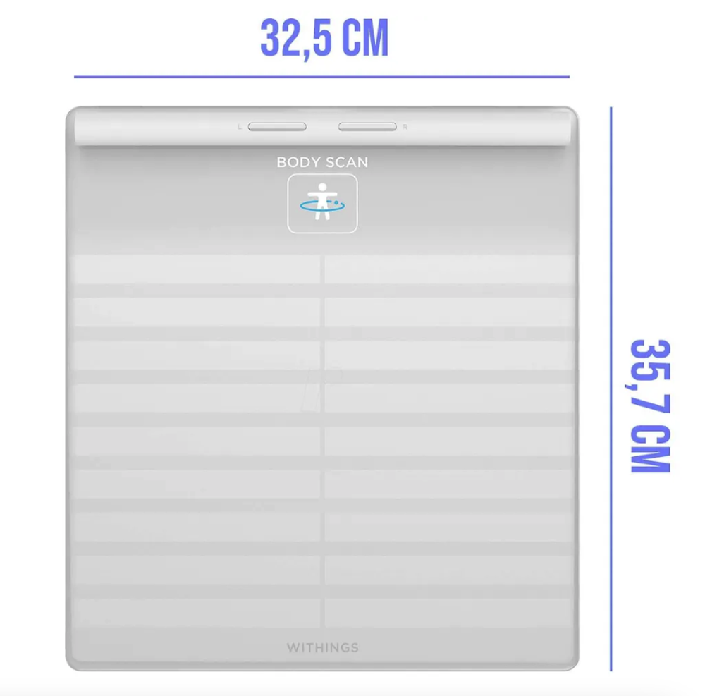 Весы Withings Body Scan с анализом состава массы тела и измерением пульса (white)