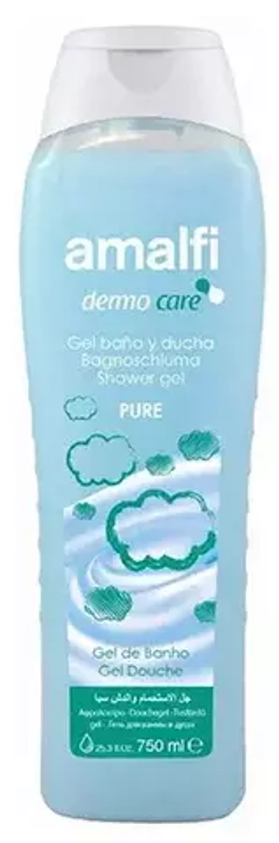 AMALFI 750мл Гель для ванн и душа PURE/ПУР ДЛЯ ВСЕХ ТИПОВ КОЖИ*16 крем голубой