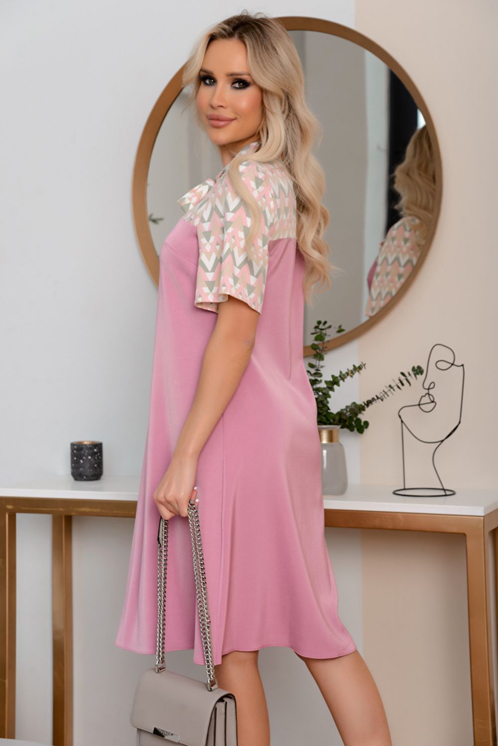 Платье Делорас (розовый) Р11-627 Nikol