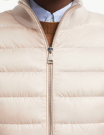 Утеплённый шерстяной жакет на молнии с пухом от Moncler