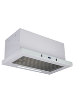 Вытяжка кухонная MACBI Perfa-60G-baf (WHITE) белый, D150мм, 1200м3/ч, полновстраиваемая, мотор 230Ватт, стекло 60см, сенсорное управление + управление жестами