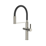 Смеситель для кухни 30к IDDIS IKNBNFFi05 "Ikon" с вых для пит. фильтра выс.гибкий излив САТИН