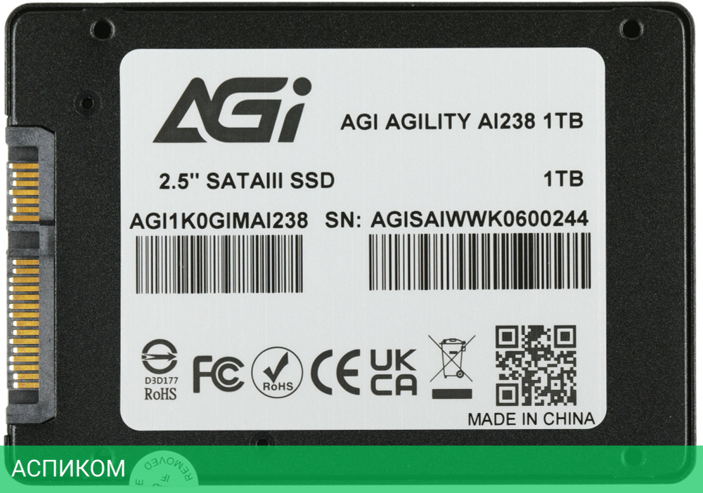 SSD диск AGI AI238 1TB (AGI1K0GIMAI238)