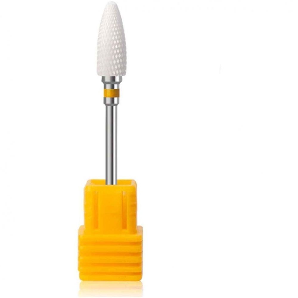 Nail Art Фреза керамическая для снятия гель лака, желтая