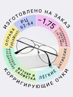 Очки для зрения -1.75 РЦ62-64