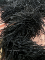 Боа страус 6 нитей черное