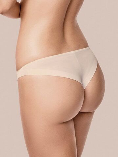 Трусики-бразилиана с низкой посадкой (Размер: 3 размер) (Цвет: кремовый)